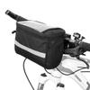 Bicycle Front Handlebar Bag Multifunction Large-capacity Waterproof Outdoor Cycling Phone Mount Bags Reflective Strip Zipper Bag