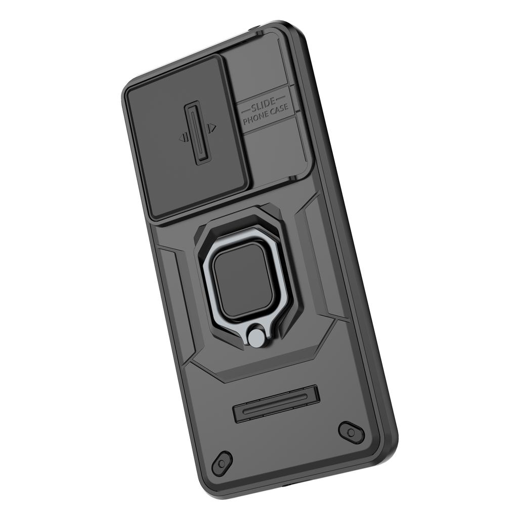 For Xiaomi Redmi Note 13 4G Case PC+TPU Slide Lens Lid Phone Cover