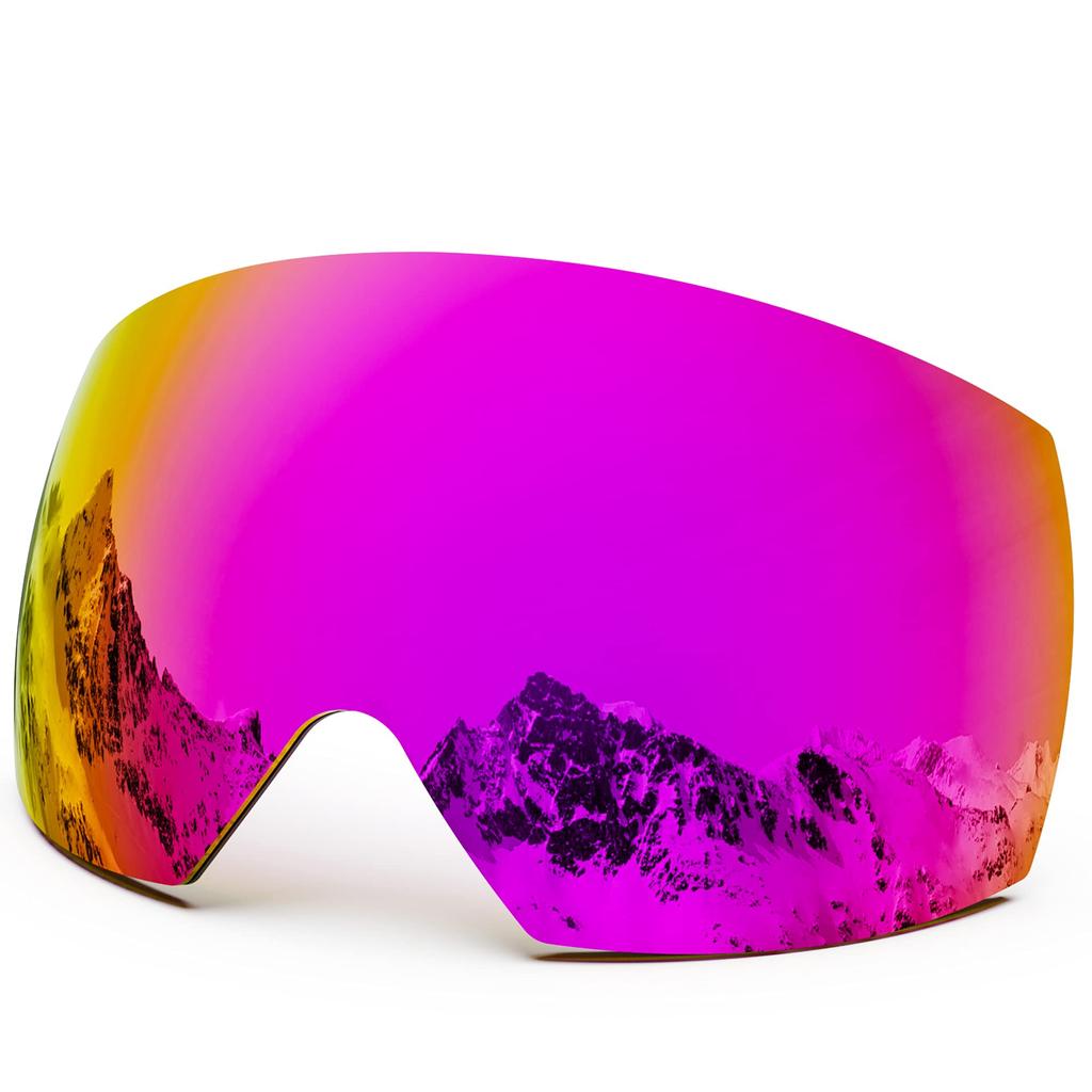 MAXJULI Professional Magnetic Ski Goggles Double Layers Lens Anti-fog UV400 Skiing Snowboard Eyeglasses Snowmobile For Men for Women M6