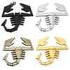 1Pc Car Styling 3D Scorpion Metal Chrome Zinc Alloy Adhesive Emblem Badge Sticker Decal for Abarth 500 600 124 125 595 Egea