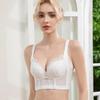 Adjustable Lace Bra - Women's Bust Enhancing, Anti-Side, Thin Cup
