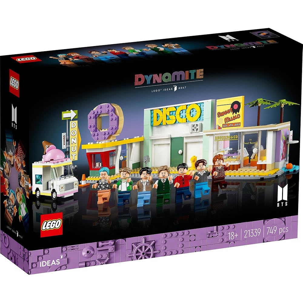 LEGO Ideas BTS Dynamite Building Blocks Toy Gift for Men Women Home Decor 21339