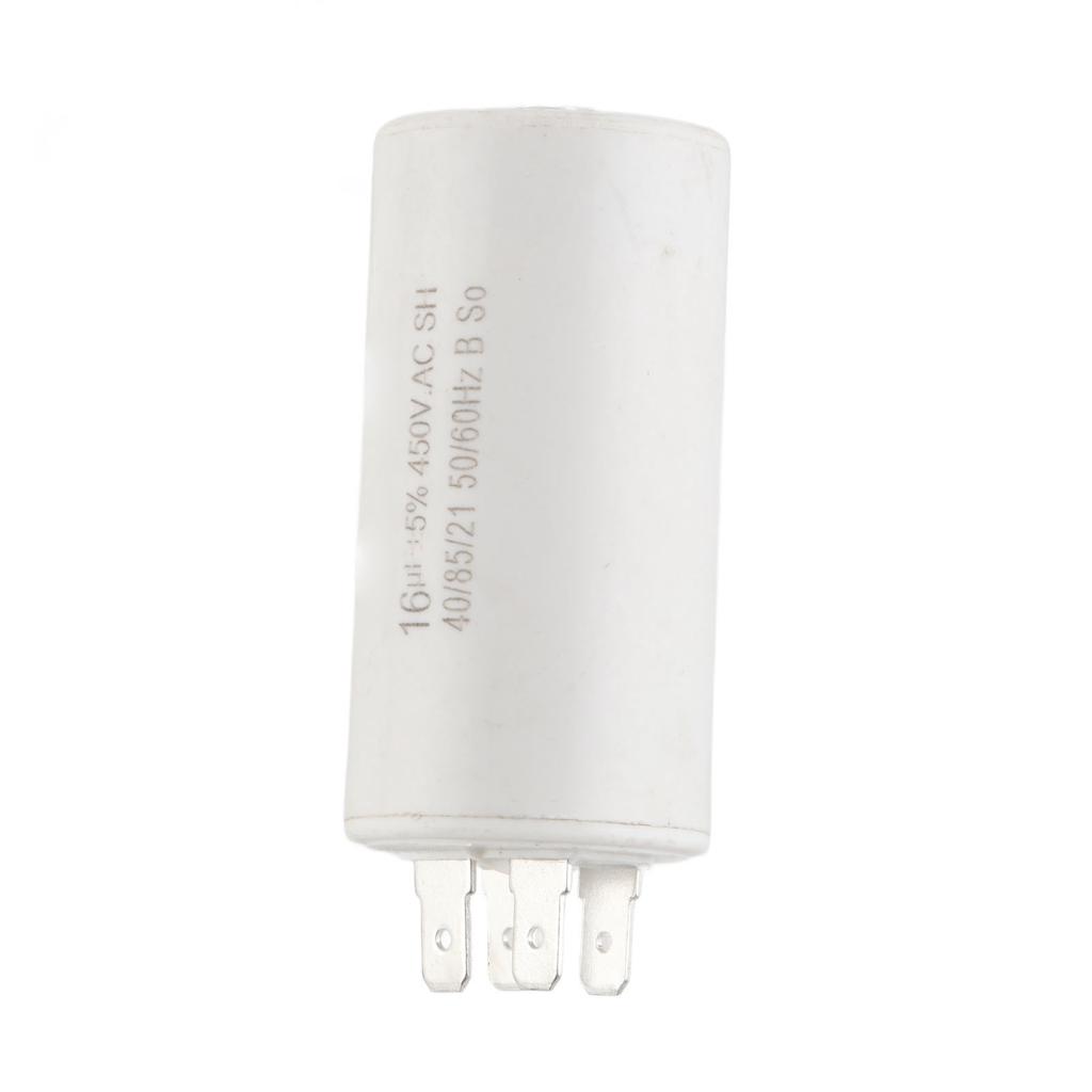 Capacitor de Partida CBB60 Cilíndrico de Inserção Dupla Capacitor de Motor para Máquina de Lavar Eletrodomésticos 450V 16uf