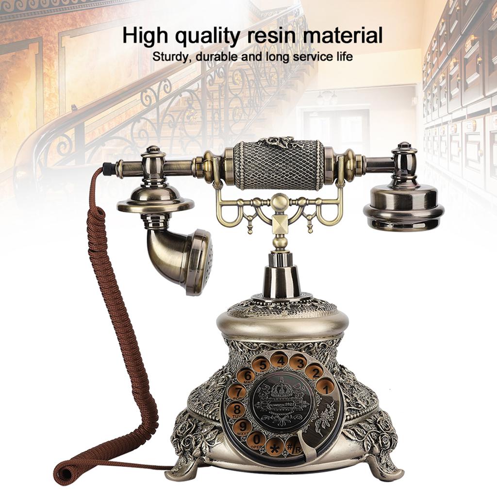 MS 5700D Resin Classical Vintage Turntable Dial Antique Rotation European Telephone