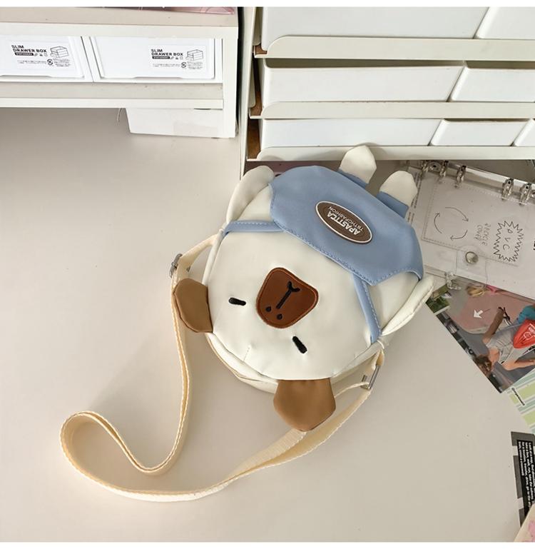 Torebka dziecięca damska torba typu crossbody torba na ramię z kreskówkowym misiem