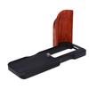 L Bracket Fit for   V1 Cameras Aluminum Quick Release Plate L Shape Handgrip with Wood Grip 1Celsius4 Inch Threaded Hole Support for Arca Trip