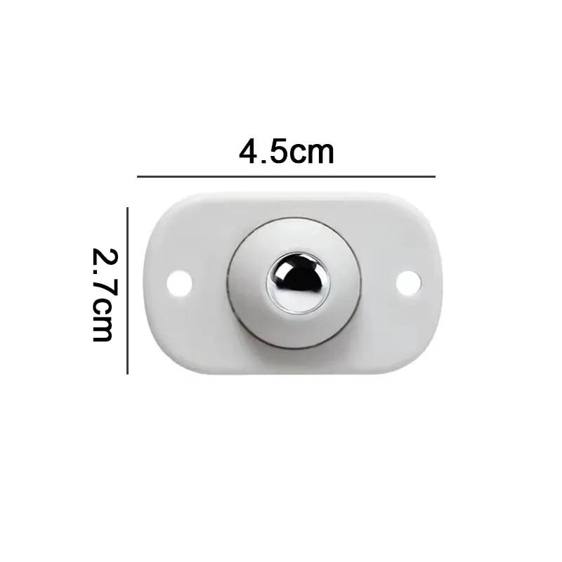 Self Adhesive Caster Mini Swivel Wheels Stainless Steel Universal 360 Degree Rotation Pulley for Furniture Storage Box