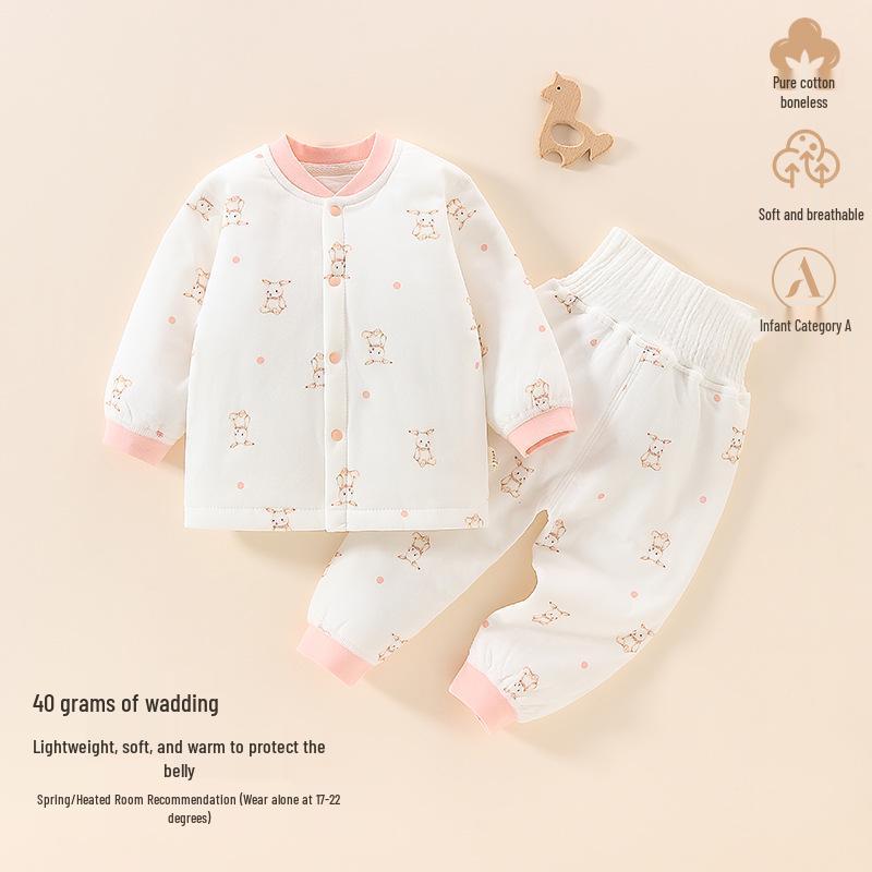 

Детский осенний домашний комплект: Стеганое детское нижнее белье для мальчиков и девочек, 40 г 90cm