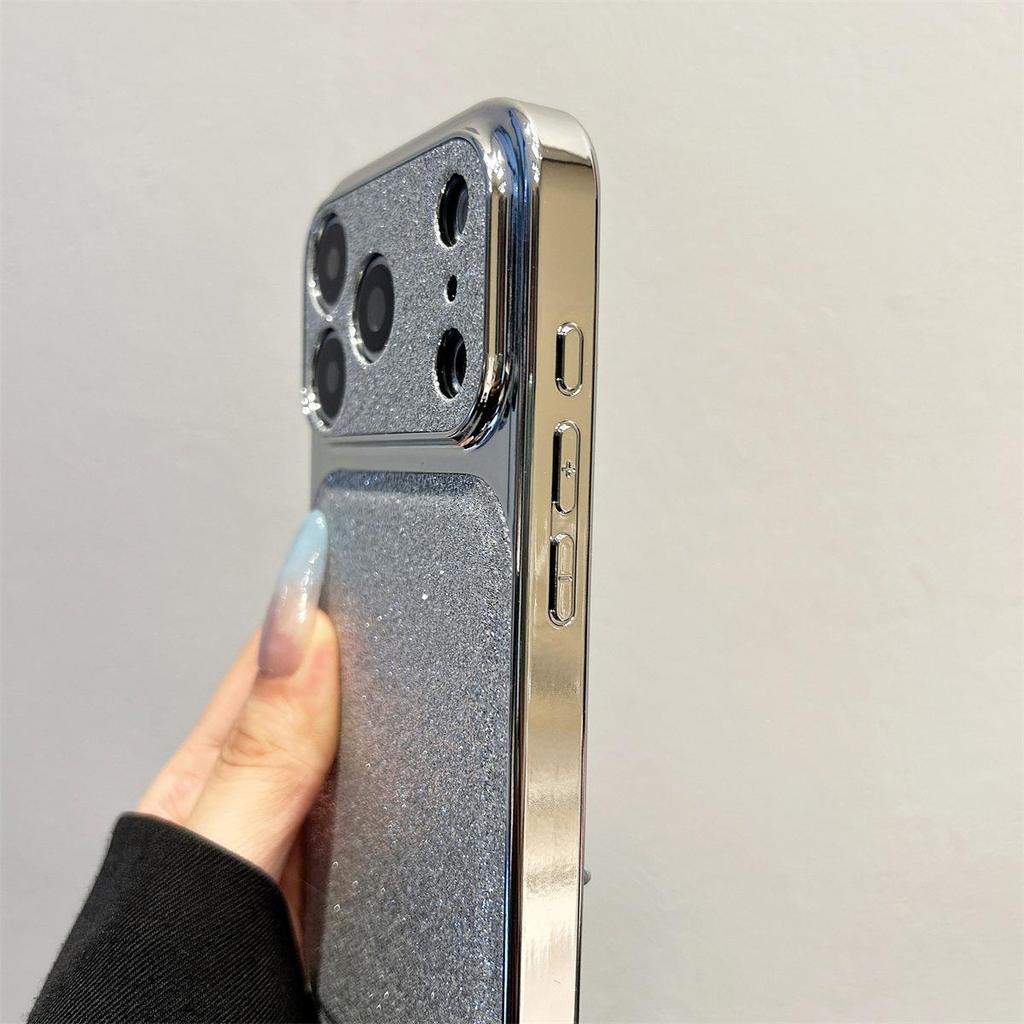 Galaktisches Fenster iPhone 14/13 Kompatibel ProMax Anti-Fall Hülle mit Galvanik