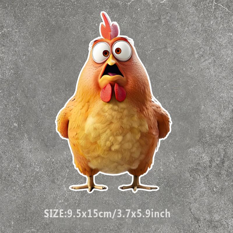 

Приголомшена курка Автомобільні наклейки Покриття подряпин Самоклеюча водонепроникна наклейка Декоративні аксесуари для мотоциклів чорний