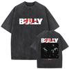 Kanye West Bully T-shirt Grafica Lavata Vintage Oversize Unisex Cotone