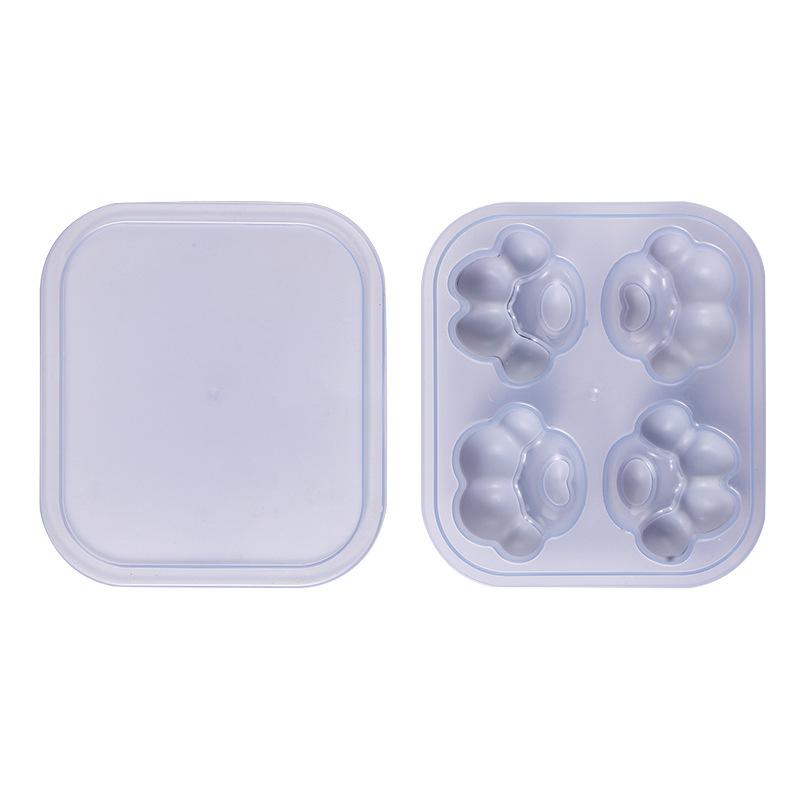 

Silicone cat claw ice grid ice cube film with summer creative home press with cover ice box cartoon cute ice making mold