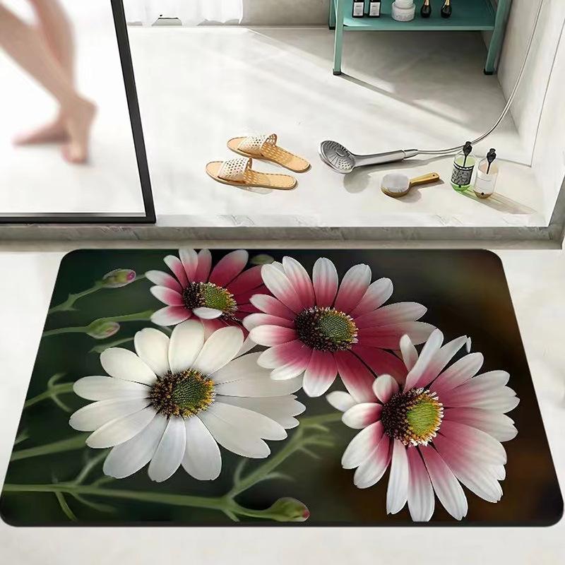 Bathroom Absorbent Soft Pad Quick-Drying Toilet Non-Slip Floor Mat Kitchen Toilet Dirt-Resistant Foot Pad Door Mat Manufacturer Wholesale
