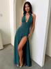 Di Yun Women's Deep V Halter Long Skirt Dress, Spring/Summer 2026 Collection