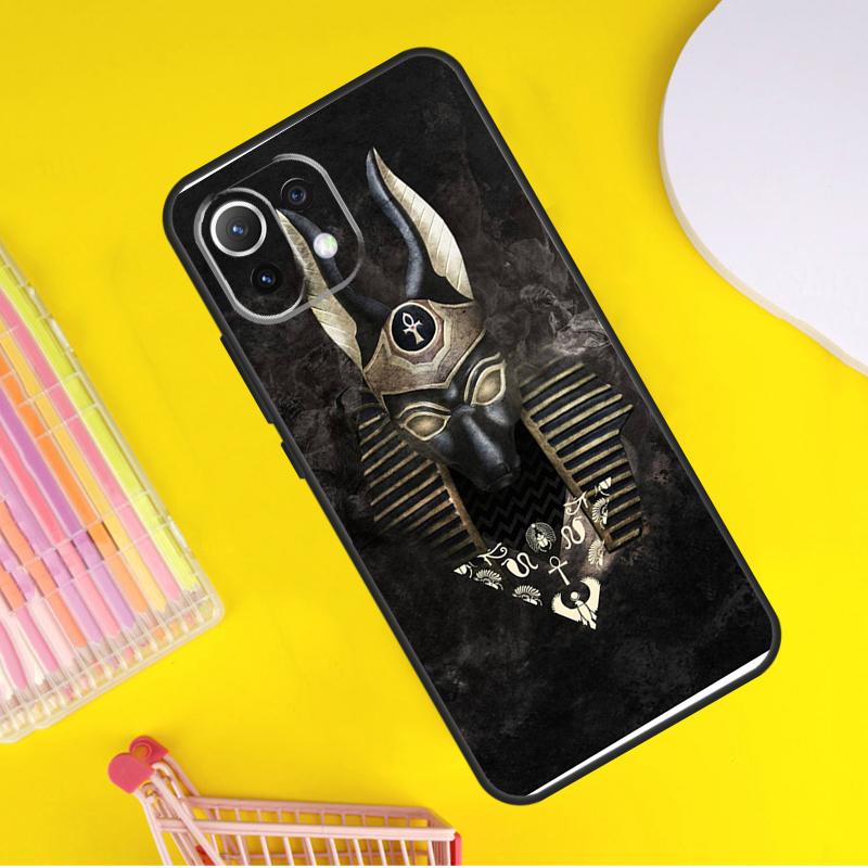 Egypt Nefertiti Anubis Ankh Cover For Xiaomi 14 13 Ultra 11T 12T 13T 14T Pro POCO X7 Pro X3 X5 F3 F5 F6 M6 X6 Pro Case