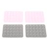 4pcs Silicone Suction Phone Case Easy To Use Multi Functional Phone Suction Grip Holder Pink Grey