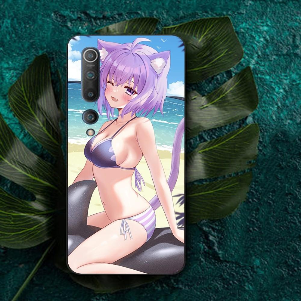 Kawaii Nekomata Okayu Phone Case For Redmi Note 4 X 5 A 6 7 8 Pro T 9 Pro 9S 10 Pro 11 Pro 11S 11Epro PocoM3pro