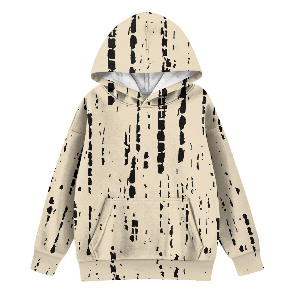 Худи для девочек с принтом тай-дай - Пуловер с принтом