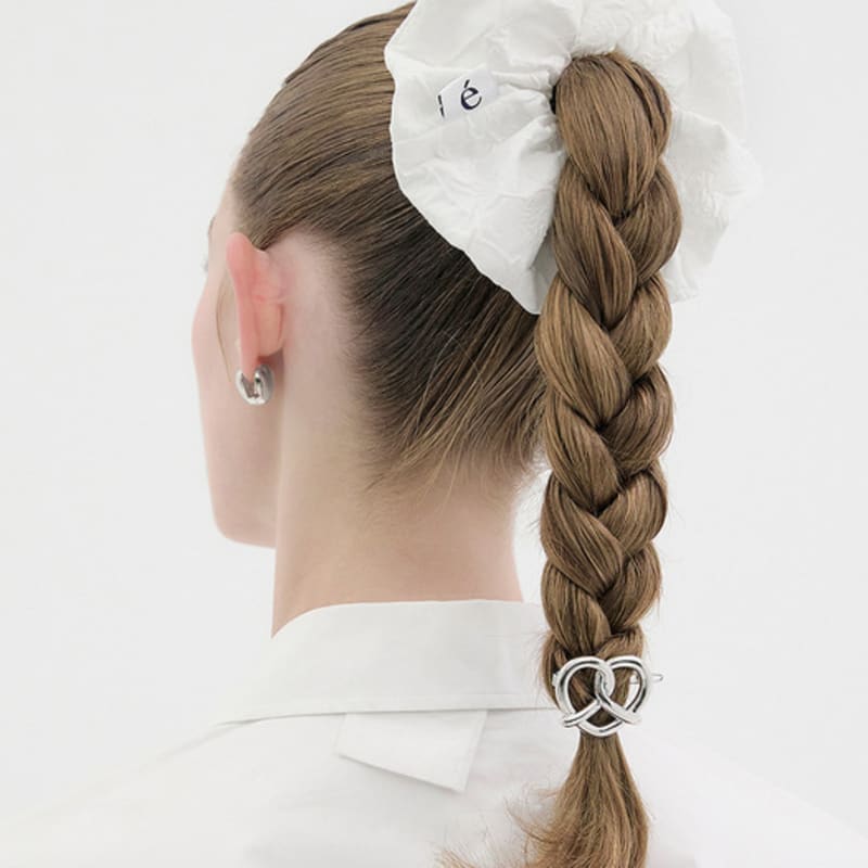 

comelico atelier Жаккардовые Скранчи (2 цвета) 1. White - Product only