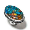 Natural Spiny Oyster Gemstone Handmade 925 Sterling Silver Ring Size 9 d9b28