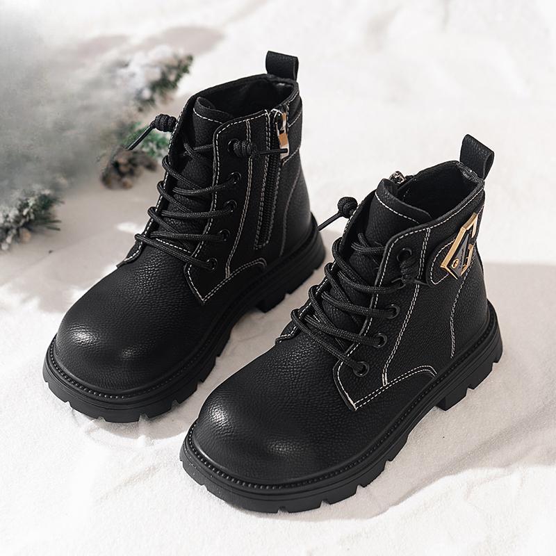 

28-39 Детские зимние плюшевые теплые и модные спортивные и прогулочные хлопковые ботинки зимние ботинки 30