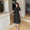 Large Size Women's Clothing Sister Literary Dress Summer New Waist Length Short Skirt 242389