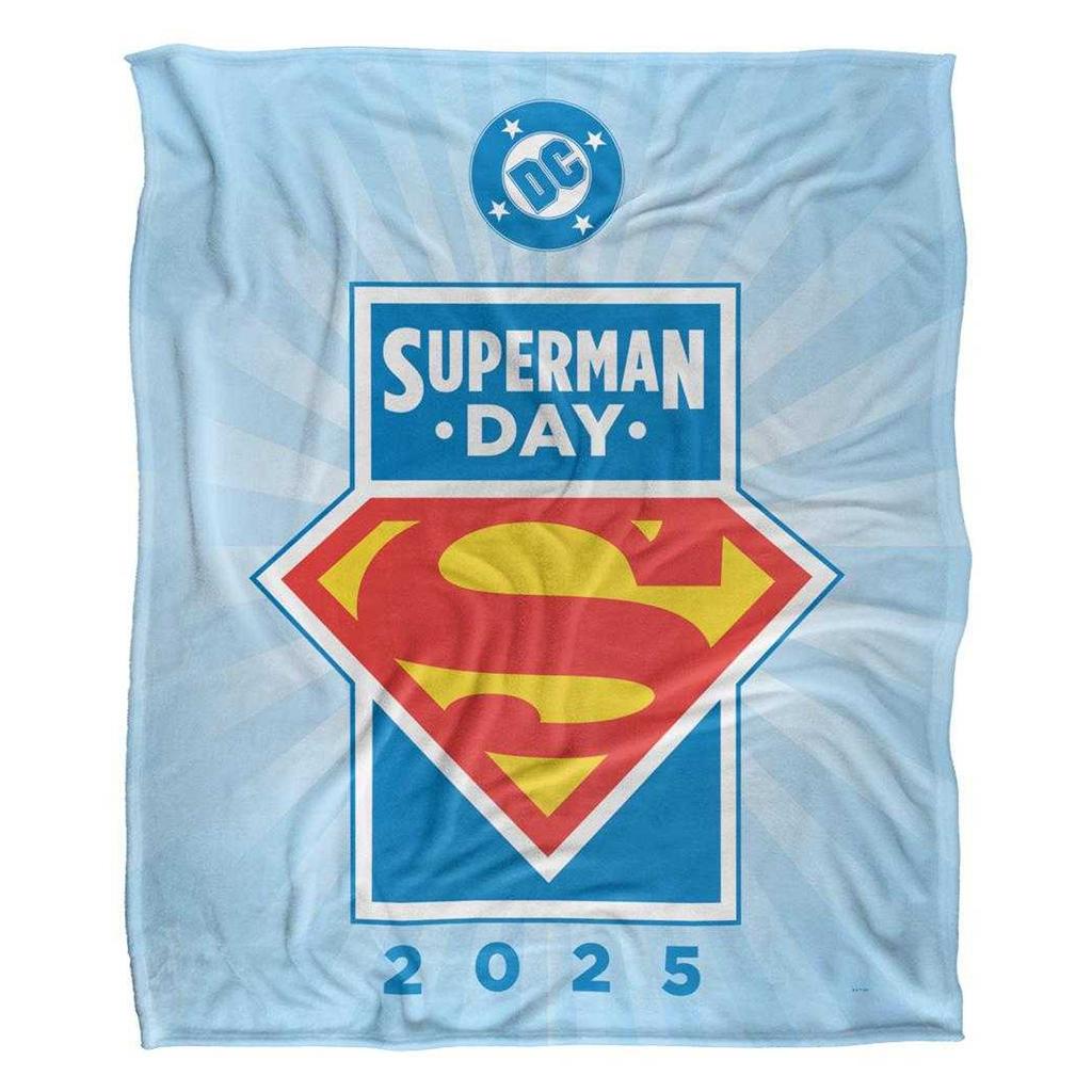 Superman Superman Day 2025 Silky Logo Supersoft Blanket
