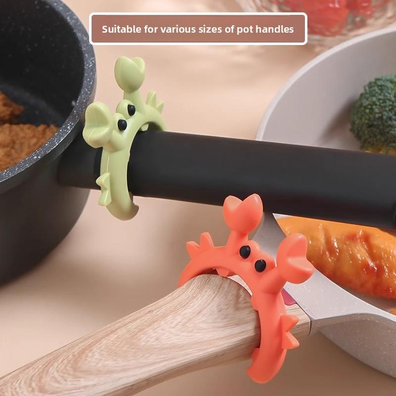 Silicone spatula holder, household kitchen stove, soup boiling anti overflow holder, universal storage shelf