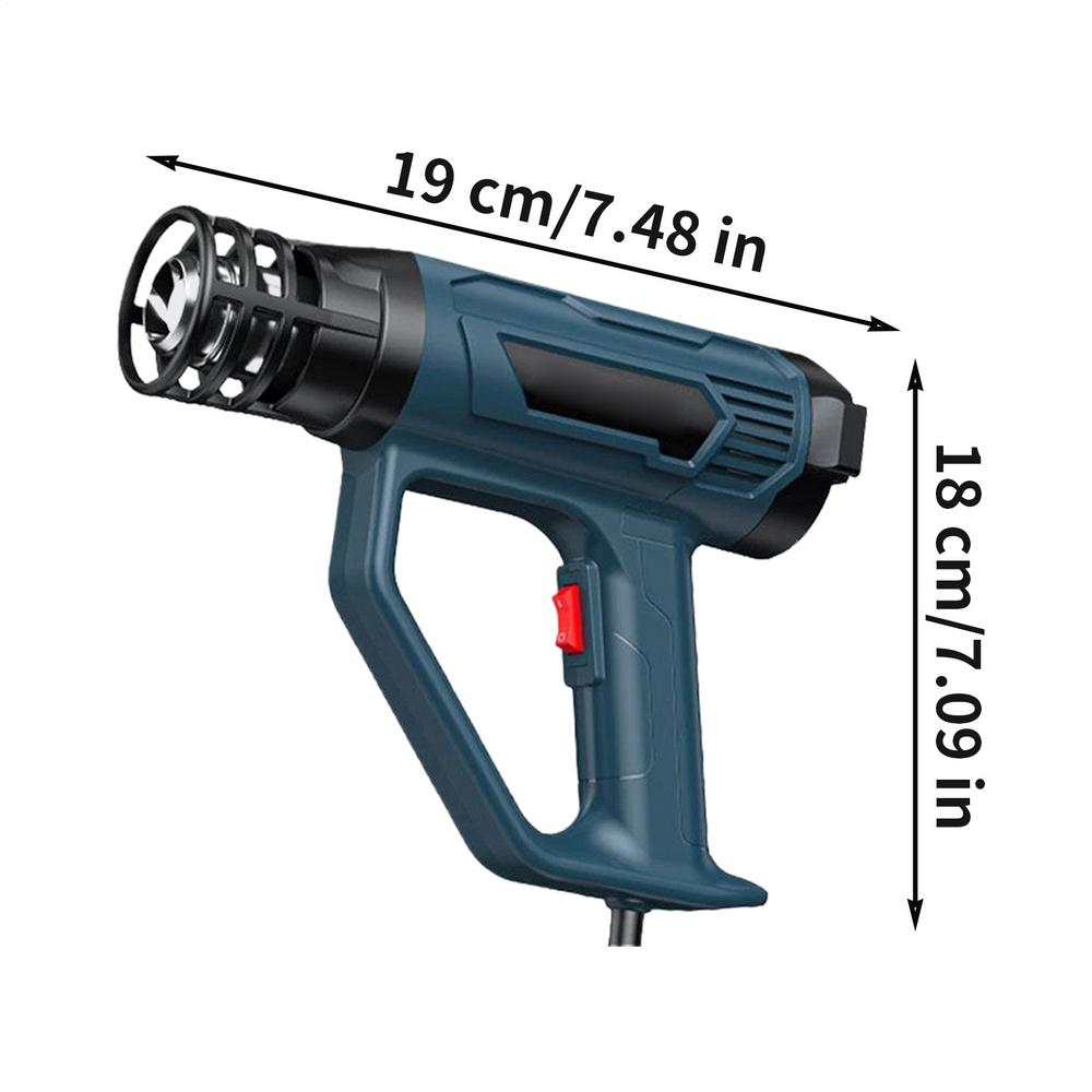 

Electric Heat Blower 2500W Fast Heating Craft Machine With 4 Nozzles Hot Air Blowing Tool With Overheat Protection For Stripping