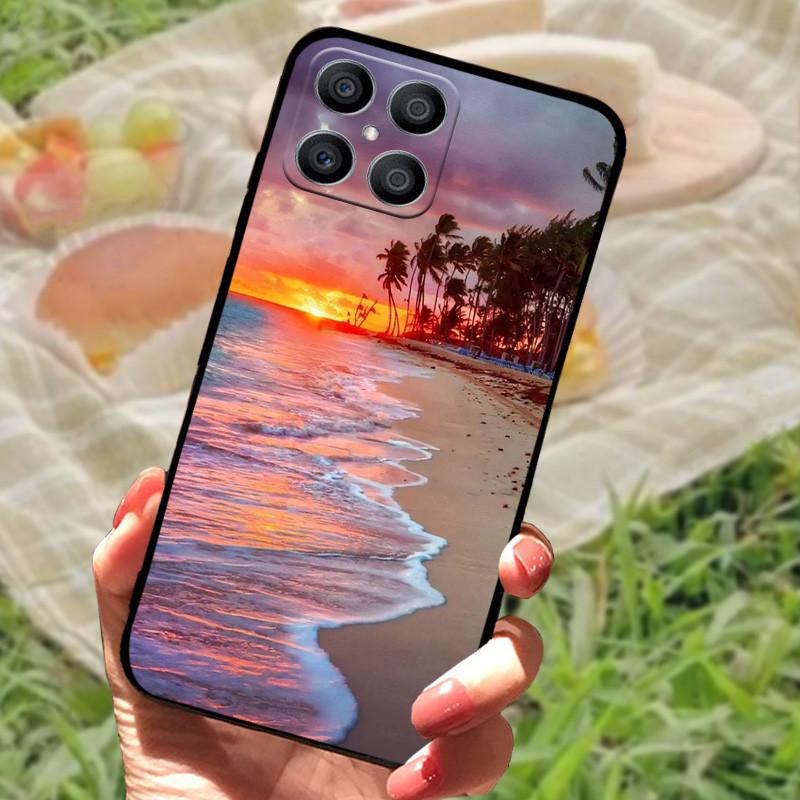 

Чехол-бампер для Honor X8 Honor X8 5G 2022 Силиконовый Мягкий Мраморный Черный Бампер Funda Coque для CHonor X8 X 8 5G 4G Защитный Бампер For Honor X8 4G