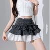 Lace Flounce Short Skirt Sweet Mini Cake Skirt Elegant A-line Cake Shirt Short  Ladies