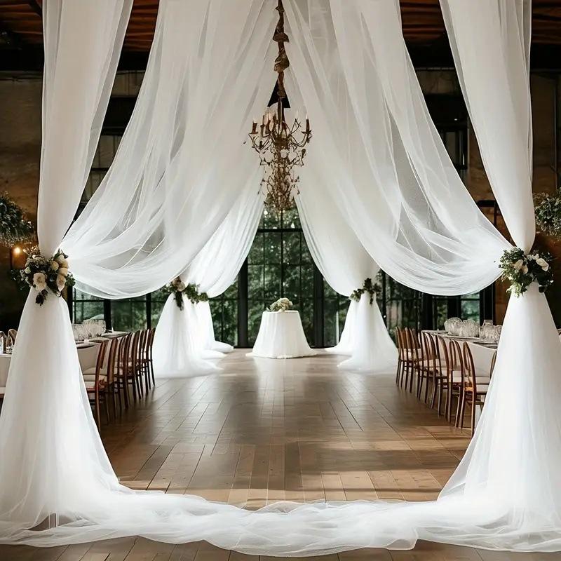 10/5/3/2/1M Wedding Tulle Backdrop Curtains,Sheer Backdrop Curtains,Birthday Party Baby Shower,Photography Backdrop Decoration