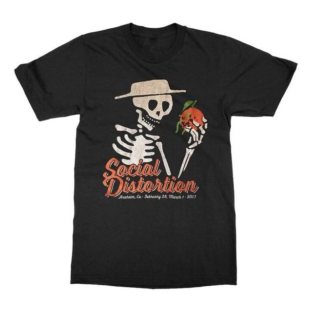 Camiseta Social Distortion Skeleton Holding Fruit Anaheim XXL