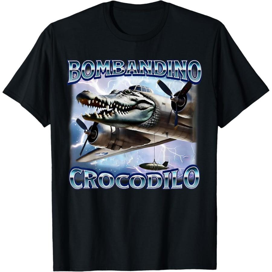

Funny Meme Brainrot Bombardino Crocodilo Italian Humor T-Shirt(1) XXXXXL чорний