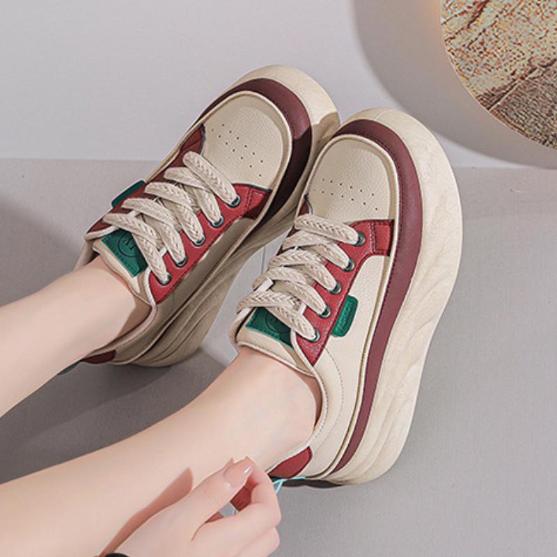 Women Board Shoes New Korean Style Spring Autumn Fashion Students Flats Thick Bottom Casual Soft Sole Running Sneakers
