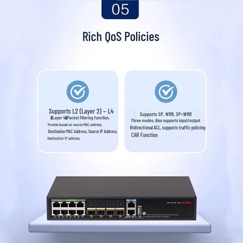 H3C S5135S-8T4XS-EI-Q Managed Access Switch