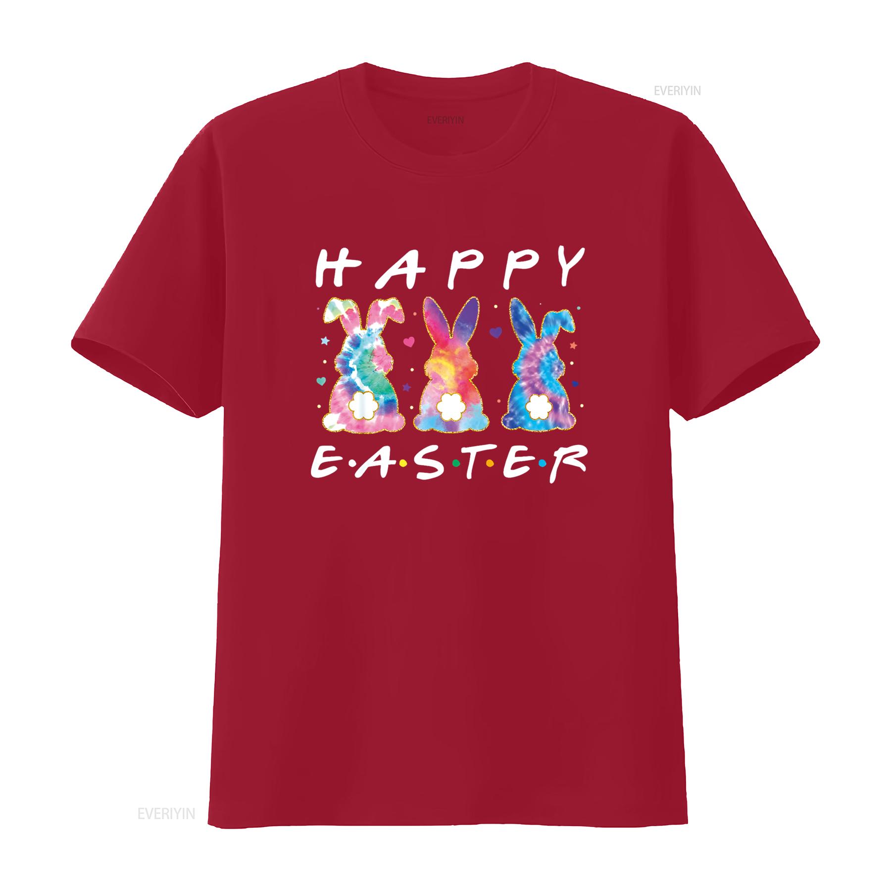 

Happy Easter Cute Bunny Family Matching Outfit T Shirt vintage Washed streetwear Casual Comfortable graphic designer clothes S