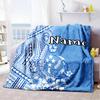 Polynesian Tattoo Design Customize Your Name Home Blankets Comfortable Soft Lightweight Allseason Multipurpose Blanket For Picnics Sofas Offices Beds