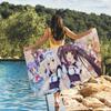 Anime Nekopara Kawaii Towel Quick Drying Beach Towels Are Suitable For Swimming Pools Camping Yoga And The Gym