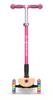 GLOBBER Kickboard Flash Light 3 Wheels Wood Deck Foot Brake Outdoor Play Kids Vehicle Kick Scooter Navy Pink WLGB436110 Primo/Foldable/Wood/Light