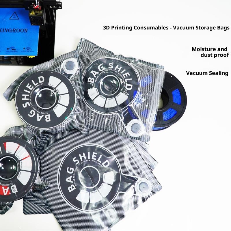 1/5/10Pcs Dryer Safekeep Humidity Resistant Sealing Bag 3D Filament Storage Bag With Valve Vacuum Bag Keep Filament Dry Sealed