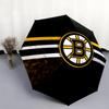 Boston Bruins Pattern, Automatic Folding Umbrella, Portable and Foldable Design, 8 Ribs, a Christmas or Birthday Gift.