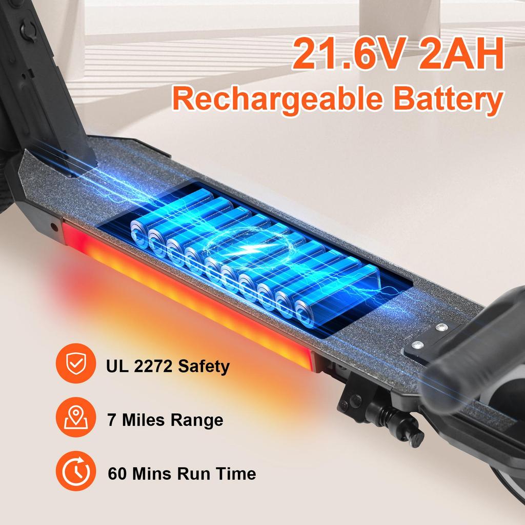 EMOKO A43 Kids Electric Scooter 130W | Foldable | LED Lights | 6.5" Wheels | Lightweight & Safe Design