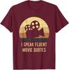 I Speak Fluent Movie Quotes Vintage Funny Movie Unisex T-Shirt