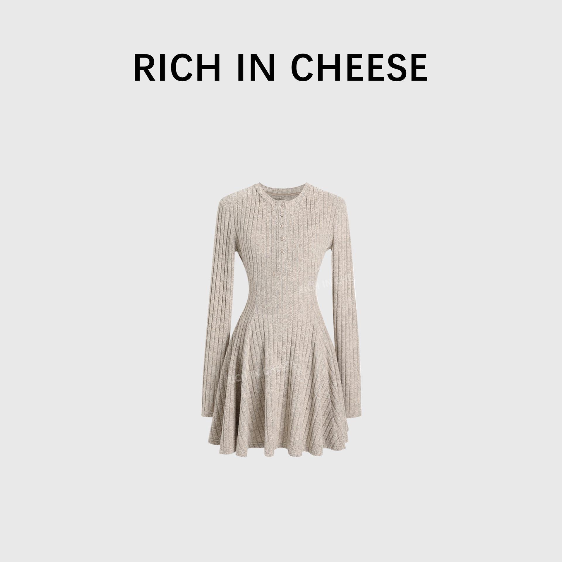 

Shuhulei Korean Manhwa Collection: Women s Winter Knit Dress - Slimming Waist-Cinching Base Layer Skirt L 55-60 kg