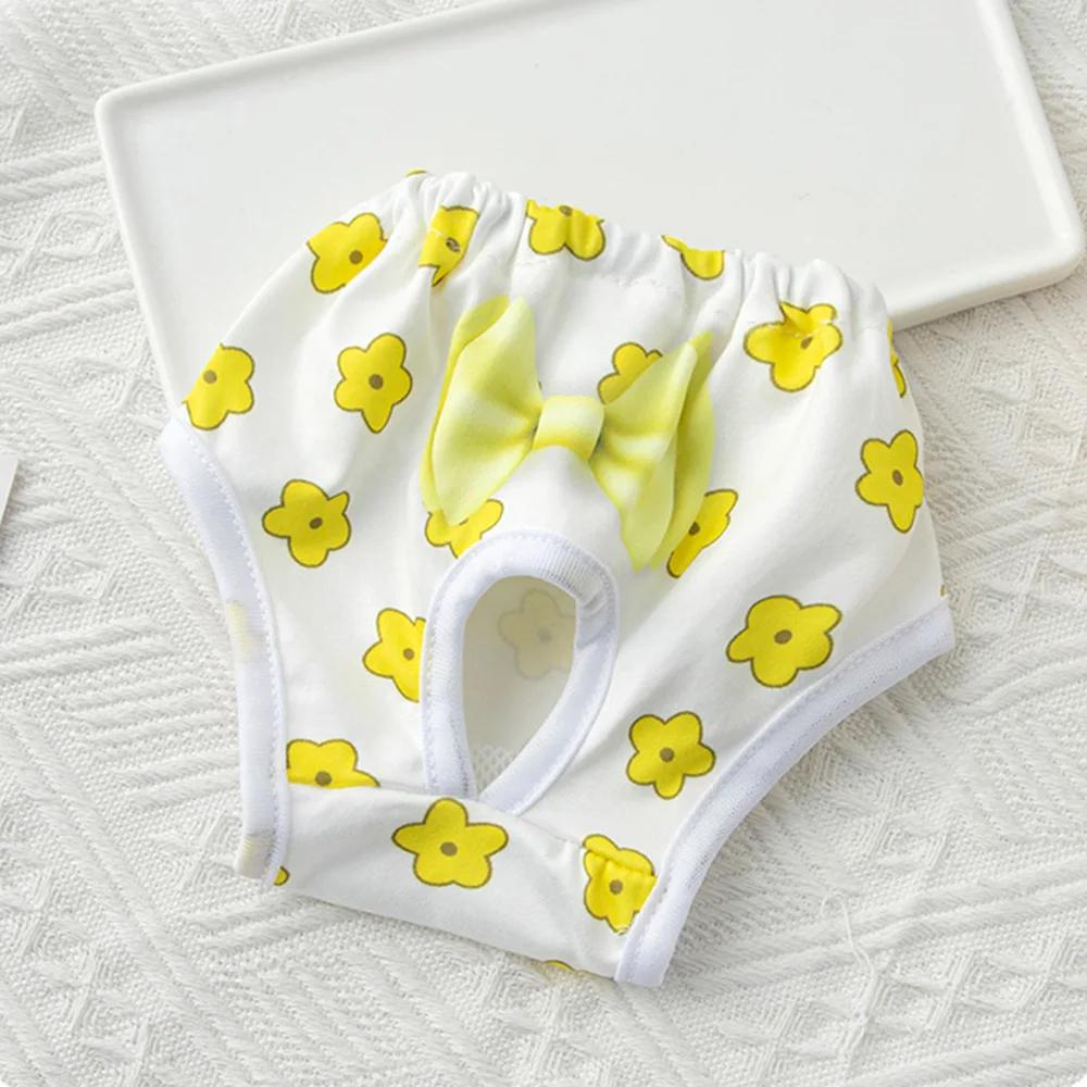 Reusable Female Pet Diaper Shorts for Small Dogs Prevent Harassment Puppy Dog Physiological Pants Chihuahua Maltese Underwear