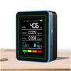 5-in-1 Portable CO2 Monitor USB Charging CO2 Detector with Temperature Humidity TVOC Display for Home Bedroom Kitchen RV