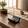 Minimalist Cement Incense Holder Sturdy Incense Burner Mosquito Incense Holder Office Use