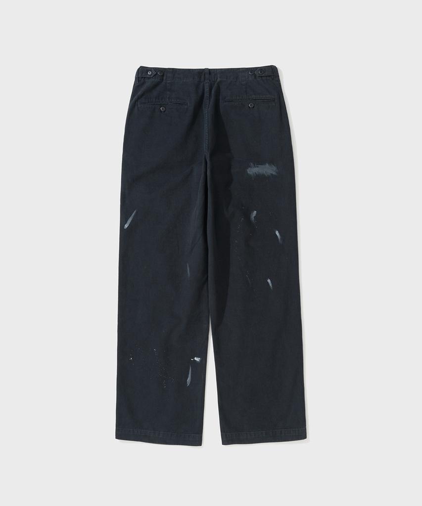 SHIRTER Moss Drill Hand-Painted Chino Pants (Navy)