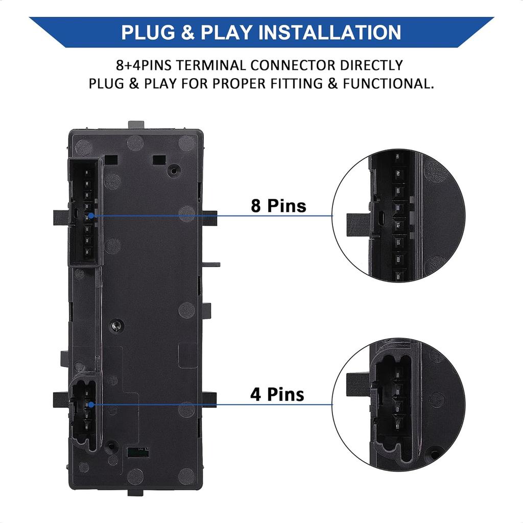 4X4 Transfer Case Switch, 4WD Wheel Drive Button, Compatible With 2003-2007 Chevrolet Silverado, Chevy Suburban, Tahoe, Avalanche, GMC Yukon, Sierra,